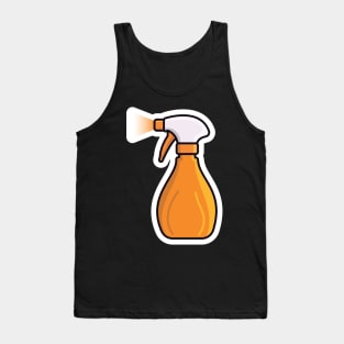 Disinfect and Cleaning Spray Bottles vector illustration. Home cleaning service objects icon concept. Cleaning spray bottle nozzle close up vector design. Tank Top